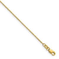 Load image into Gallery viewer, 14K 1.1mm D/C Round Cable Chain
