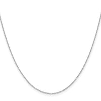 Load image into Gallery viewer, 14K White Gold 1.1mm D/C Round Cable Chain
