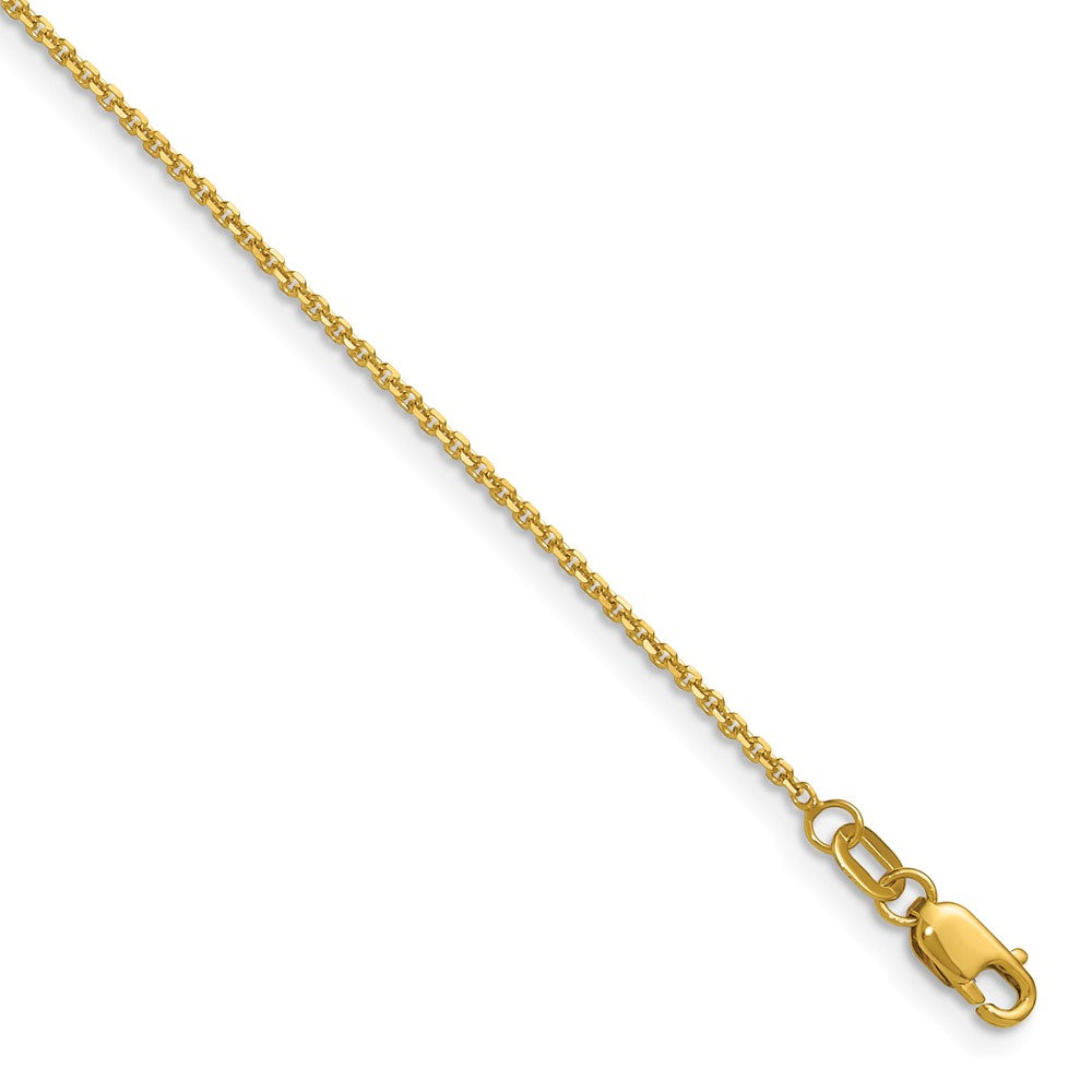 14K 1.25mm D/C Round Cable Chain