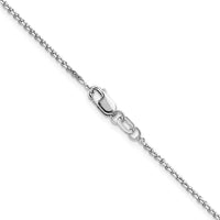 Load image into Gallery viewer, 14K White Gold 1.25mm D/C Round Cable Chain

