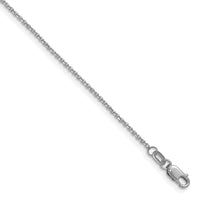 Load image into Gallery viewer, 14K White Gold 1.25mm D/C Round Cable Chain
