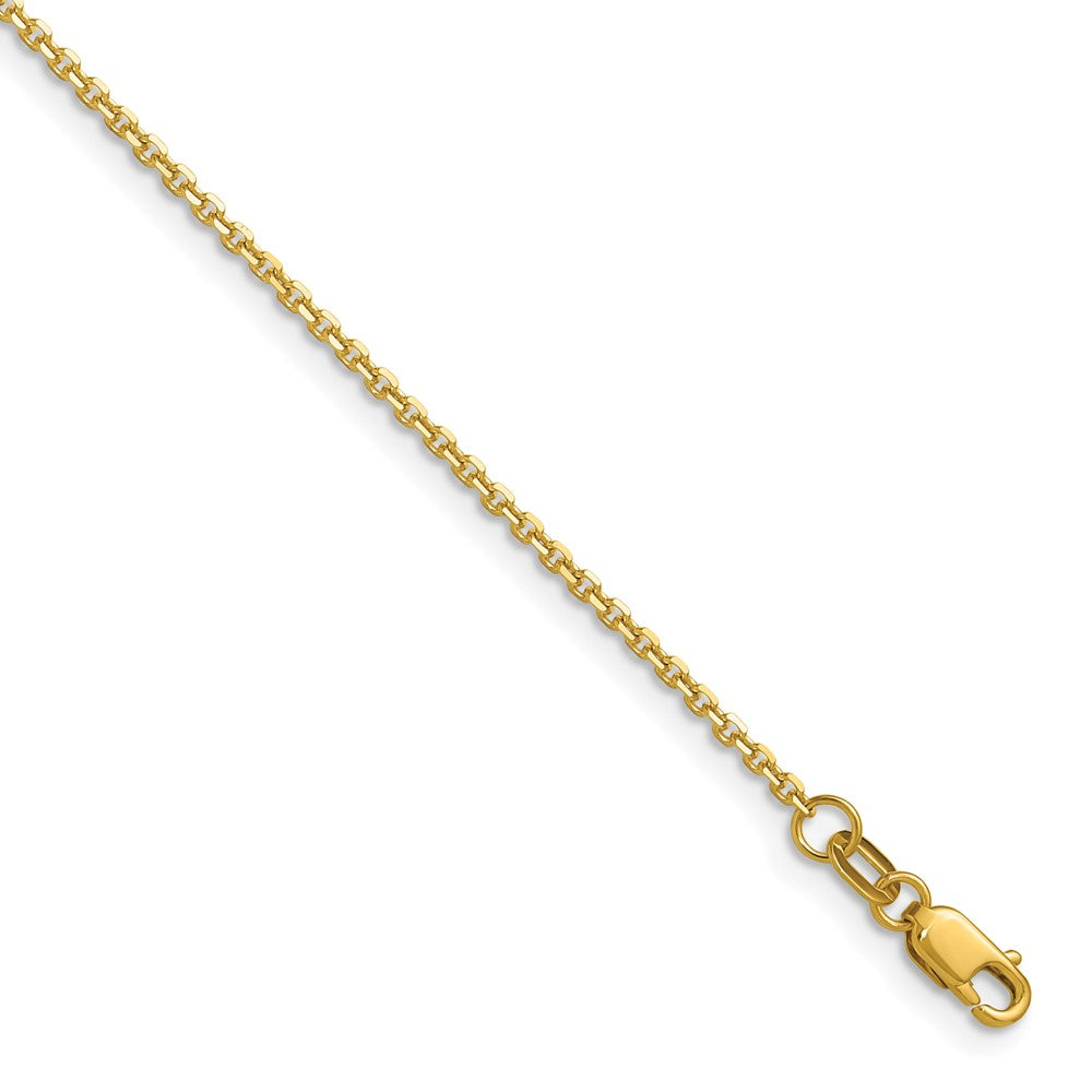14K 1.45mm D/C Round Cable Chain
