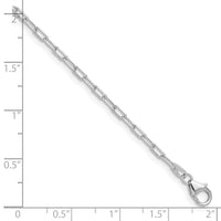 Load image into Gallery viewer, 14k WG 2.2mm Solid Beveled D/C Paperclip Chain
