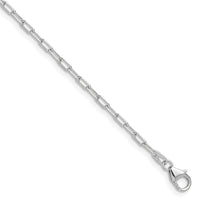 Load image into Gallery viewer, 14k WG 2.2mm Solid Beveled D/C Paperclip Chain
