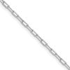 14k WG 2.2mm Solid Beveled D/C Paperclip Chain