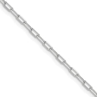 Load image into Gallery viewer, 14k WG 2.2mm Solid Beveled D/C Paperclip Chain

