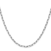 Load image into Gallery viewer, 14k WG 3.0mm Solid Beveled D/C Paperclip Chain
