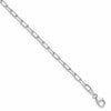 14k WG 3.0mm Solid Beveled D/C Paperclip Chain