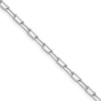 Load image into Gallery viewer, 14k WG 3.0mm Solid Beveled D/C Paperclip Chain
