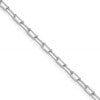 14k WG 3.0mm Solid Beveled D/C Paperclip Chain