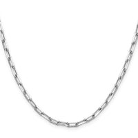 Load image into Gallery viewer, 14k WG 3.5mm Solid Beveled D/C Paperclip Chain
