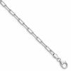 14k WG 3.5mm Solid Beveled D/C Paperclip Chain