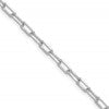 14k WG 3.5mm Solid Beveled D/C Paperclip Chain