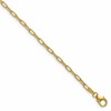 14k 2.2mm Semi-Solid Paperclip Chain