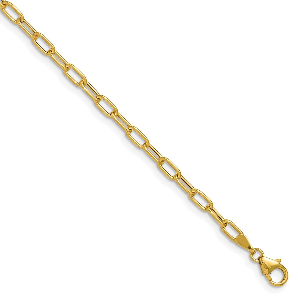 14k 3.0mm Semi-Solid Paperclip Chain