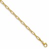 14k 3.0mm Semi-Solid Paperclip Chain