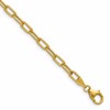14k 3.7mm Semi-Solid Paperclip Chain