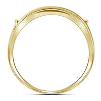 Load image into Gallery viewer, 10kt Yellow Gold His Hers Round Diamond Square Matching Wedding Set 3/8 Cttw
