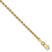 Load image into Gallery viewer, 10k 2mm Diamond-Cut Rope Chain
