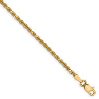 Load image into Gallery viewer, 10K 2.25mm Diamond-Cut Rope Chain

