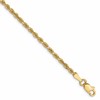 10K 2.5mm Diamond-Cut Rope Chain