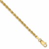10K 2.75mm Diamond-Cut Rope Chain Anklet