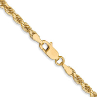 Load image into Gallery viewer, 10K 3mm Diamond-Cut Rope Chain
