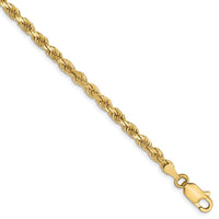 Load image into Gallery viewer, 10k 3mm Diamond-Cut Rope Chain
