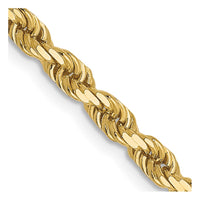 Load image into Gallery viewer, 10K 3mm Diamond-Cut Rope Chain
