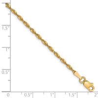 Load image into Gallery viewer, 10K 1.8mm Diamond-Cut Lightweight Rope Chain
