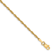 Load image into Gallery viewer, 10K 1.8mm Diamond-Cut Lightweight Rope Chain

