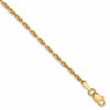 10k 2mm Diamond-Cut Lightweight Rope Chain
