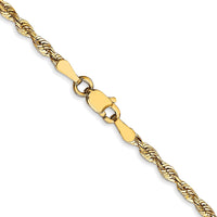 Load image into Gallery viewer, 10k 2.5mm Diamond-Cut Lightweight Rope Chain
