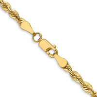 Load image into Gallery viewer, 10K 3.5mm Diamond-Cut Lightweight Rope Chain
