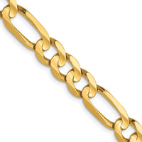 Load image into Gallery viewer, 10K 6mm Concave Figaro Chain

