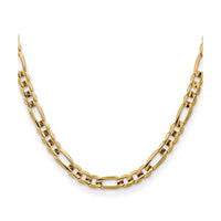 Load image into Gallery viewer, 10K 7.5mm Concave Figaro Bracelet
