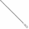 10K White Gold 1.75mm Diamond-Cut Rope Chain