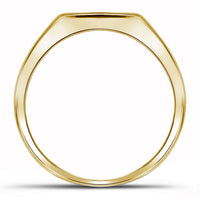 Load image into Gallery viewer, 10kt Yellow Gold Mens Round Black Color Enhanced Diamond Wedding Band Ring 1 Cttw
