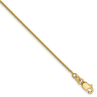 Load image into Gallery viewer, 10K 1mm Spiga Chain Anklet
