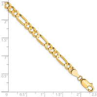 Load image into Gallery viewer, 10K 4.5mm Concave Figaro Chain
