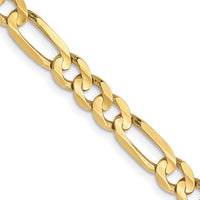 Load image into Gallery viewer, 10k 4.5mm Concave Figaro Chain
