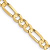 10K 4.5mm Concave Figaro Chain