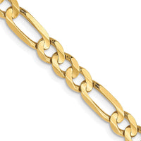Load image into Gallery viewer, 10K 4.5mm Concave Figaro Chain

