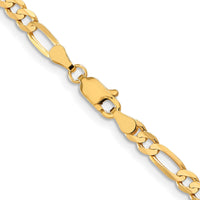Load image into Gallery viewer, 10k 4mm Concave Figaro Chain
