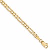 10K 4mm Concave Figaro Chain