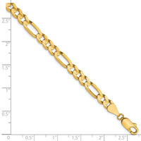 Load image into Gallery viewer, 10K 5.25mm Concave Figaro Chain
