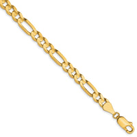 Load image into Gallery viewer, 10K 5.25mm Concave Figaro Chain
