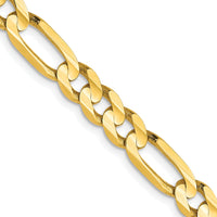 Load image into Gallery viewer, 10k 5.25mm Concave Figaro Chain
