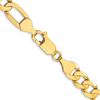 Load image into Gallery viewer, 10K 6.75mm Concave Figaro Chain
