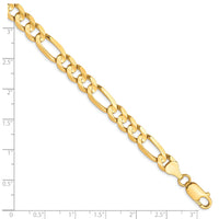 Load image into Gallery viewer, 10K 6.75mm Concave Figaro Chain
